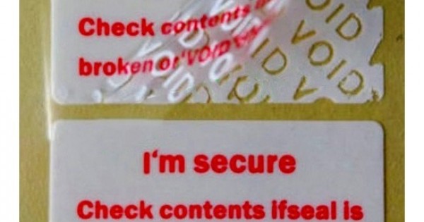 Tamper Evident Void Security Stickers Your Online Shop For Ecommerce