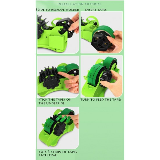 3-in-1 Multi-Purpose Tape Cutter Bench Tape Dispenser