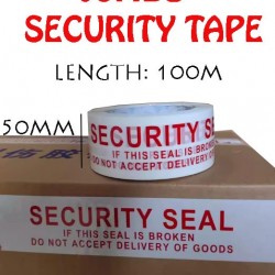 JUMBO Security Do Not Accept Packing Tape 50mm x 100m