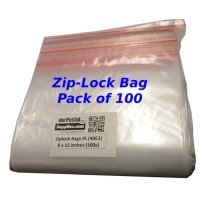 Zip-lock Bag, size 12x18 cm, thickness 0,05 mm, 100 pc/ 1 pack [HOB-239841]  - Packlinq