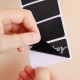 Black Rectangular Stickers - Writable