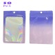 Thick Coloured Backing with Clear Front Ziplock Bags Ombre Purple