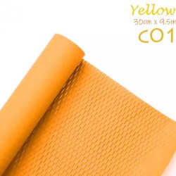 Reusable & Eco-Friendly Kraft Honeycomb Wrapping Paper Roll Yellow