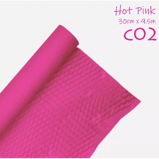 Reusable & Eco-Friendly Kraft Honeycomb Wrapping Paper Roll Hot Pink