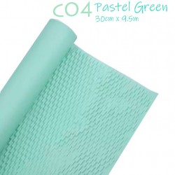 Reusable & Eco-Friendly Kraft Honeycomb Wrapping Paper Roll Pastel Green