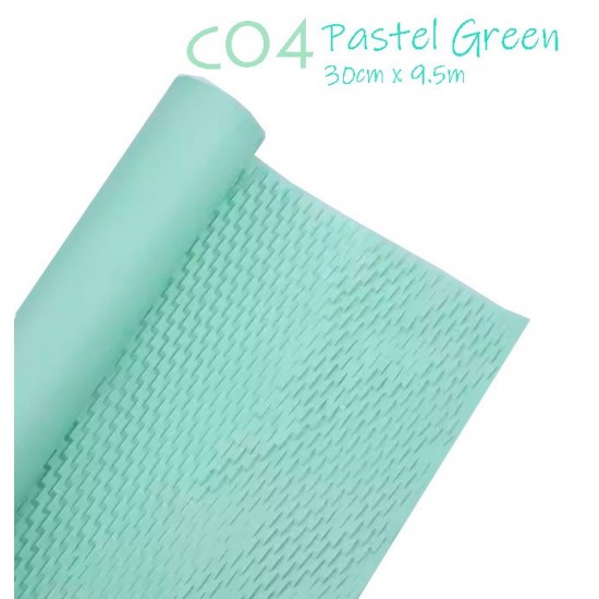 Reusable & Eco-Friendly Kraft Honeycomb Wrapping Paper Roll Pastel Green