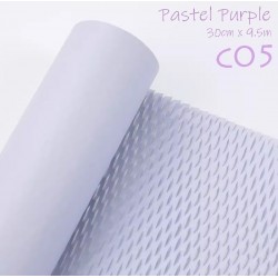 Reusable & Eco-Friendly Kraft Honeycomb Wrapping Paper Roll Pastel Purple