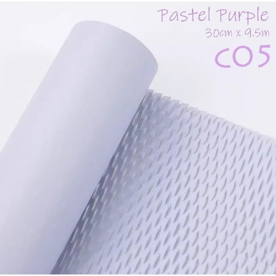 Reusable & Eco-Friendly Kraft Honeycomb Wrapping Paper Roll Pastel Purple