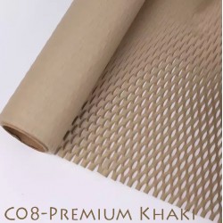 Reusable & Eco-Friendly Kraft Honeycomb Wrapping Paper Roll Premium Khaki