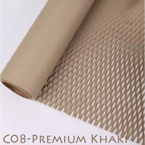 Reusable & Eco-Friendly Kraft Honeycomb Wrapping Paper Roll Premium Khaki