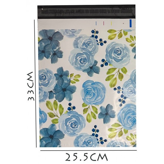 Designer PolyMailer Bags [D03] Blue Roses